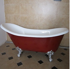 Magliezza Чугунная ванна Maria 170x76 (ножки хром) – фотография-1
